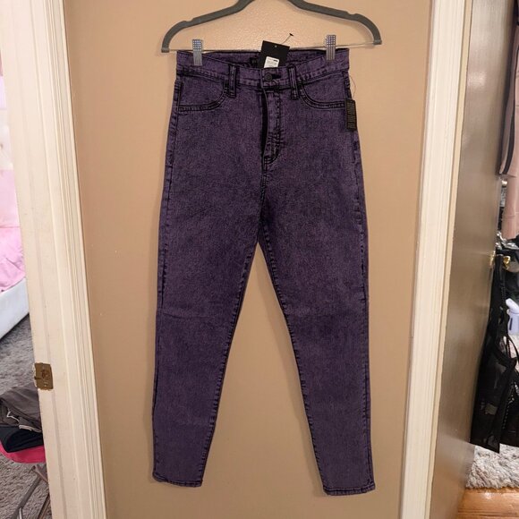 Fashion Nova Purple Washed Jeans 5 - Picture 2 of 5